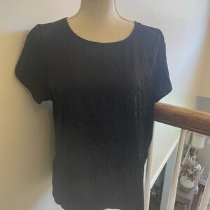 LOFT Black Short Sleeve Top